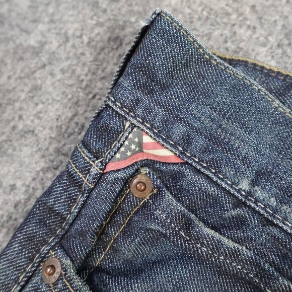 Denim & Supply Mens Jeans 38 x 34 Blue Straight Slouch Zip Fly - Picture 6 of 13